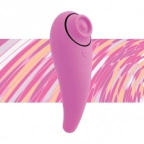 Пульсатор для клитора плюс вибратор FeelzToys - FemmeGasm Tapping & Tickling Vibrator Pink (SO4579)