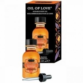 Съедобное масло для поцелуев Kamasutra OIL OF LOVE Тропическое Манго 22 мл (470240)