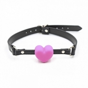 Кляп серце Silicone Luxury Fetish Pink (F61287)