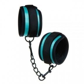 Наручники тканевые бирюзовые Luxury Fetish CUFFS (F61300)