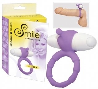 Кільце ерекційне - Smile Loop Vibr. Ring, Фіолетовий