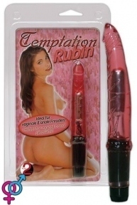 Анальный вибратор Temptation Rubin, 16х2,5 см