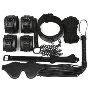 Набір для BDSM 7в1 LY1003, Чорний (SO4998)