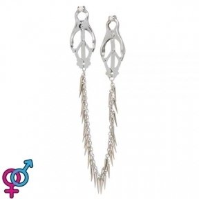 Затискачі на соски Nipple play кабали Chain and Spike (810359)