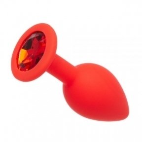 Анальная пробка Red Silicone Red, S (820154)