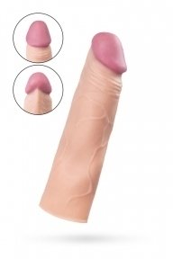 Насадка на член Toyfa A-Toys, телесный, 16,5х4 см (661100863006)