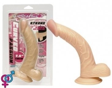 Фалоімітатор - Curved Passion, 19х4,5 см