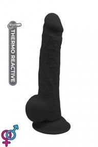 Фалоімітатор Термоактивний REAL LOVE 9.5, Black (DT21568)