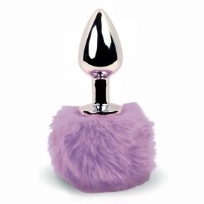 Анальная пробка FeelzToys - Bunny Tails Butt Plug Purple (SO5062)