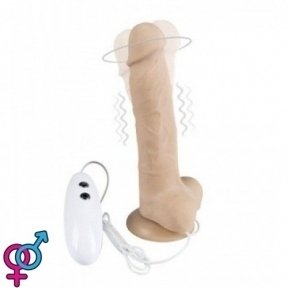 Вібратор з ротацією «Cesar Vibro Plus Mega Realistic», 14,2х3,5 см