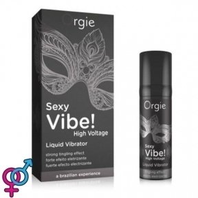 Рідкий вібратор Orgie Sexy Vibe! High Voltage, 15 мл, ефект мурашок + дуже потужна вібрація, (OR21203)