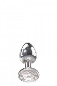 Анальная пробка с камнем A&E CLEAR GEM ANAL PLUG SMALL (T840632)