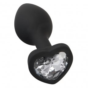 Анальная пробка с камнем Silicone Butt Plug, силикон (537594)