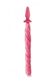 Анальна пробка із хвостом поні, Unicorn Tails, NS Novelties pink (T280414)