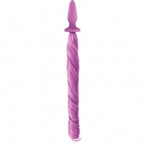 Анальна пробка із хвостом поні, Unicorn Tails, NS Novelties purple (T280415)