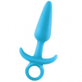 Анальна пробка з кільцем, що світиться FIREFLY PRINCE MEDIUM BLUE (T280463)