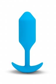 Анальна пробка з вібрацією b-Vibe VIBRATING SNUG PLUG розмір L, синя (BV-035BLU)