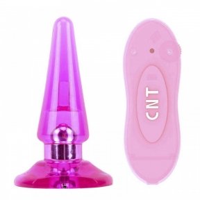 Анальна пробка з вібрацією та пультом Chisa-Nicole's Vibrating Anal Pleaser-Pink, 10,5х3 см (CH10600)