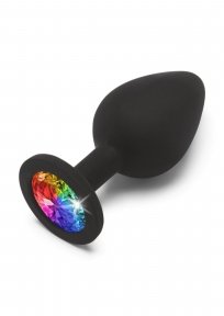 Анальная пробка средняя Rainbow Booty Jewel M Toy Joy (TJ10297)