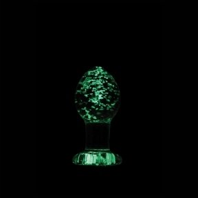 Анальная пробка стеклянная светящаяся NS Novelties FIREFLY GLASS PLUG SMALL CLEAR (T280467)