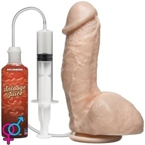 Кончающий фаллоимитатор Doc Johnson The Amazing Squirting Realistic Cock, телесный