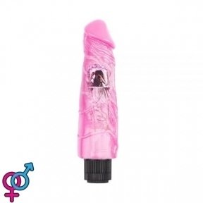 Вибромассажер Hi-Rubber Dildo, Pink (CH15452)