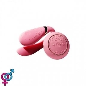 Вибромассажер для пар с функцией управления со смартфона ZALO Fanfan Set, Rogue Pink (ZL00436)
