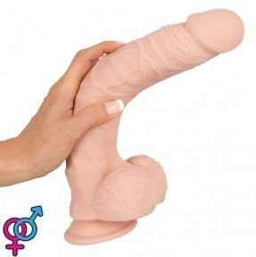 Фалоімітатор з мошонкою Nature Skin Large Dildo, 28,5 см