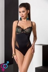 Сексуальне боді FLORIS BODY black - Passion