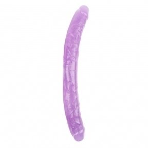 Фаллоимитатор двухсторонний фиолетовый Chisa Hi-Rubber 46х4,7 см (CH46791)