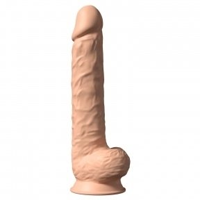 Фаллоимитатор SilexD Kingston Flesh (MODEL 15in), двухслойный, силикон+Silexpan, 38х7 см