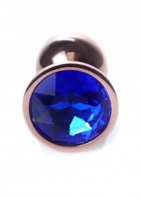 Анальна пробка Plug-Jewellery Red Gold PLUG- Dark Blue (BS64114)