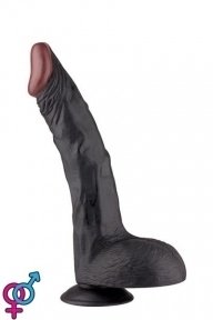 Вибромассажер BIGSTUFF 11INCH, BLACK (DT20881)