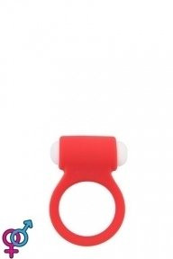 Кільце ерекційне LIT-UP SILICONE STIMU RING 3, RED (DT21159)