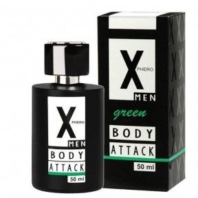 Духи с феромонами Aurora Body Attck MEN Green X-PHERO, 50 мл (A40441)