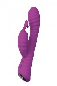 Подвійний вібратор Dream Toys VIBES OF LOVE HONEY BEE PURPLE (DT21377)