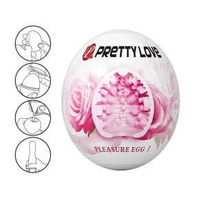 Мастурбатор яйцо PRETTY LOVE Pleasure Egg, розовое, 5,5 см х 5 см (6603ВМ0416)