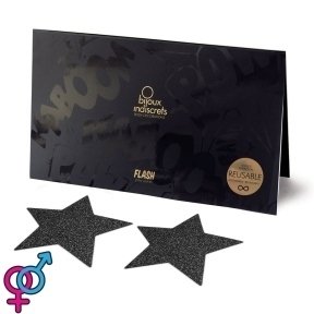 Прикраса на соски Bijoux Indiscrets - Flash Black Star