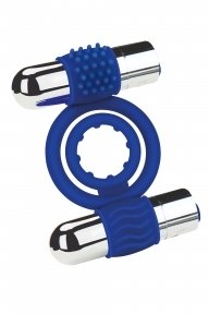 Эрекционное кольцо с вибрацией ZOLO DUO VIBRATING C-RING (T670055)