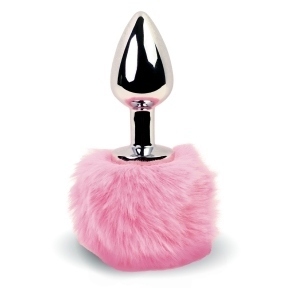 Анальная пробка FeelzToys - Bunny Tails Butt Plug Pink (SO5061)