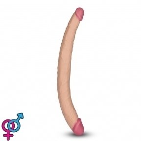 Двосторонній фалоімітатор King Size Realistic Ladykiller Tapered Double Penetration 14