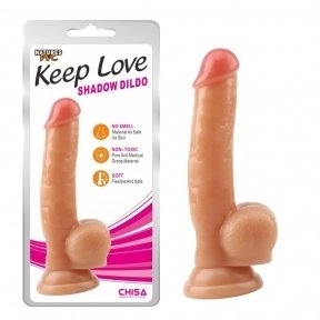 Фаллоимитатор с мошонкой Chisa Keep Love Shadow Dildo Flesh (CH35835)