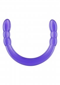 Фалоімітатор подвійний, нереалістичний TOY JOY фіолетовий, 45 х 3 см (TJ10345)