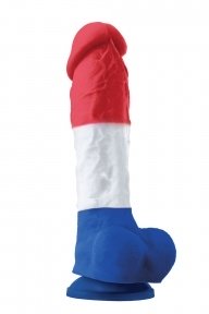 Фалоімітатор силікон NS Novelties COLOURS PLEASURES TRICOLOR 8