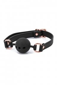 Кляп NS Novelties BONDAGE COUTURE BALL GAG BLACK (T280951)