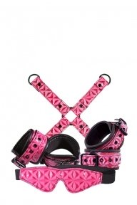 Комплект для зв'язування NS Novelties SINFUL BONDAGE KIT PINK (T280326)