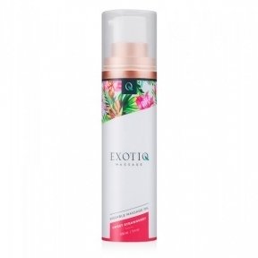 Масло для массажа съедобное с ароматом и вкусом клубники,100 мл Exotiq Massage Oil Sweet Strawberry (4000070)