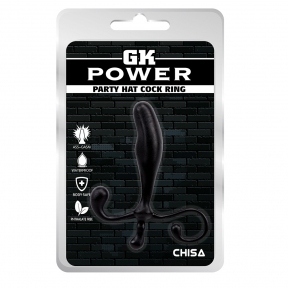 Массажер простаты Chisa GK Power Party Hat Cock Ring Black (CH40095)