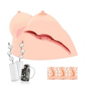 Мастурбатор в форме груди Kokos Juliana Breast с вибрацией (82163)