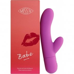 Вибратор-кролик Babe Pretty Violet Miss V, фиолетовый (MSV50503)